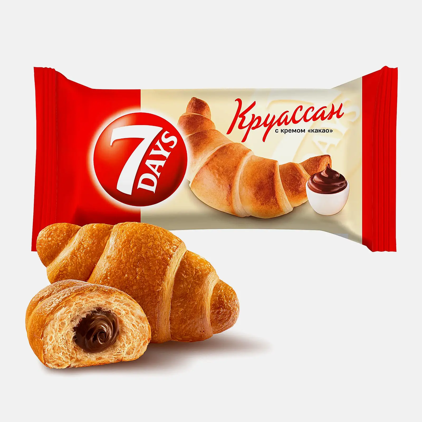 Изображение товара Круассан с какао-кремом 7Days 65г индивидуальная упаковка