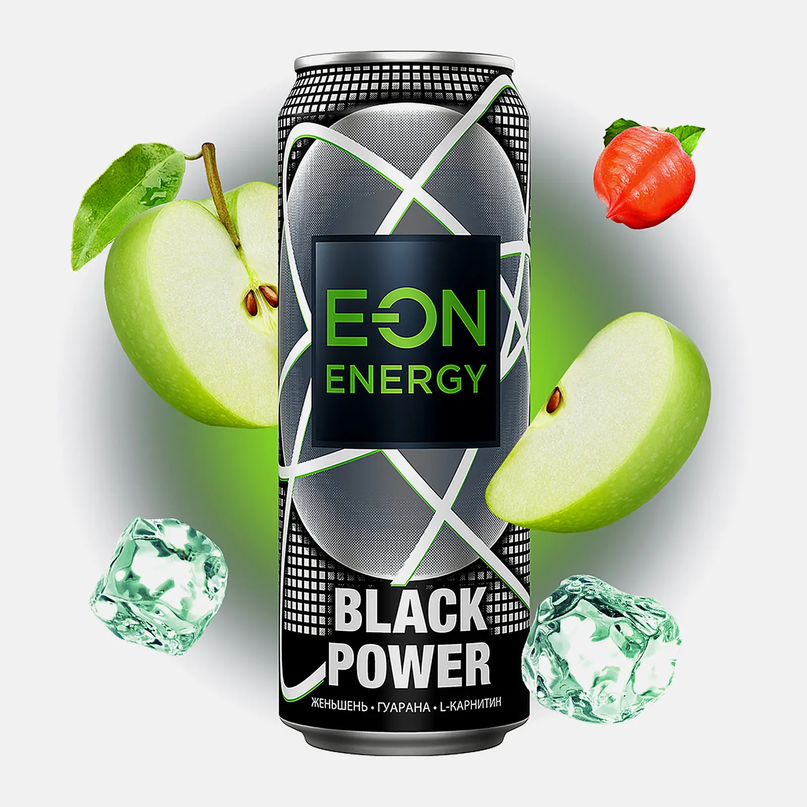 Напиток энергетический E-On Black Power Original 450мл