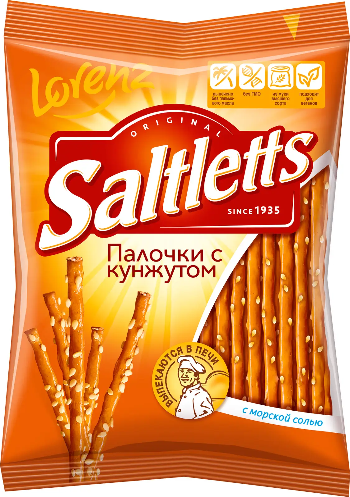 Палочки Saltletts с кунжутом 60г — в каталоге на сайте сети Магнит |  Краснодар