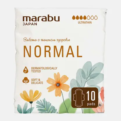 Гигиенические прокладки Marabu Botanica Normal 10шт