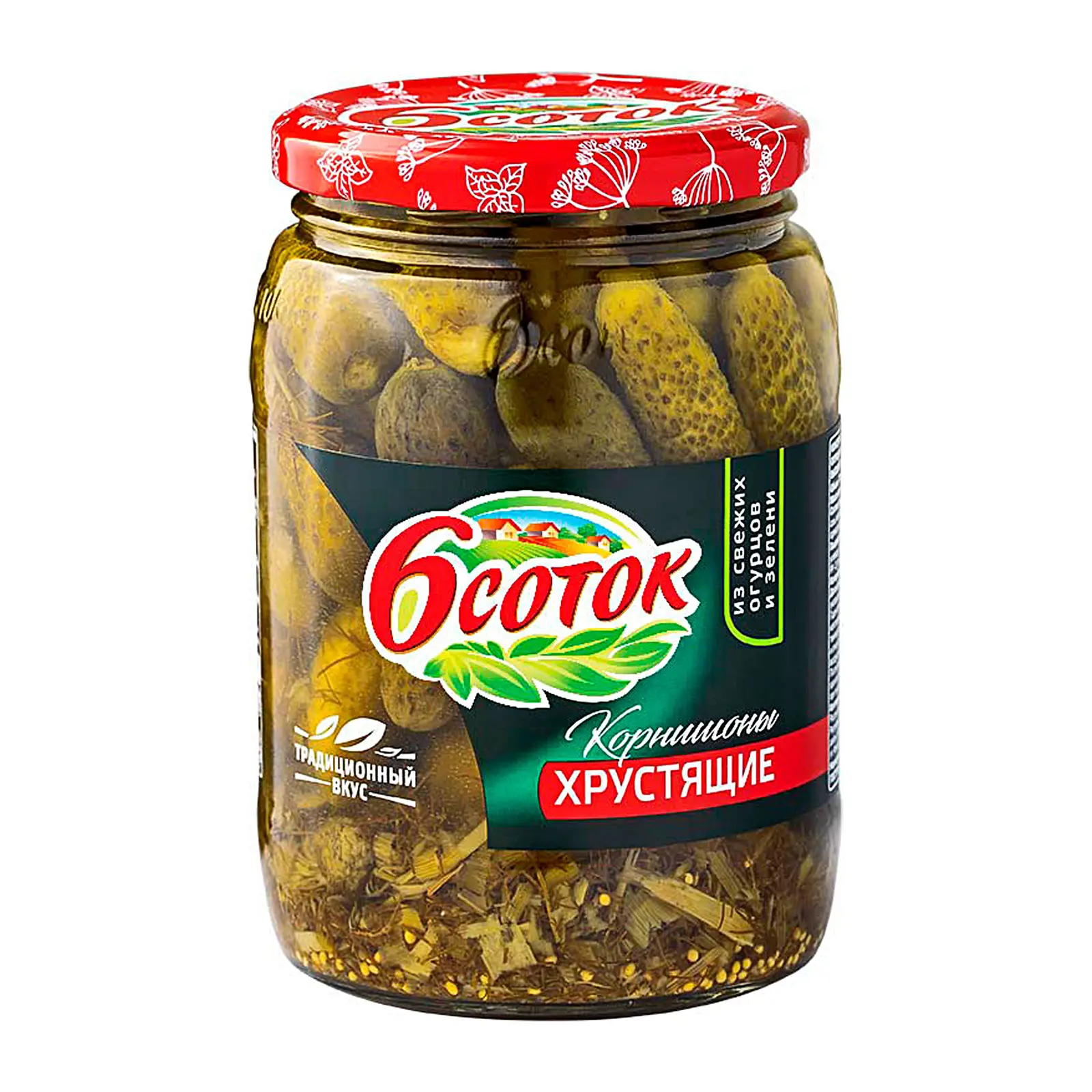 Изображение товара Маринованные корнишоны 6 Соток 720мл - свежесть и аромат в каждой банке