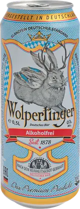 Изображение товара Пиво Wolpertinger светлое фильтрованное безалкогольное 0.5% 500мл