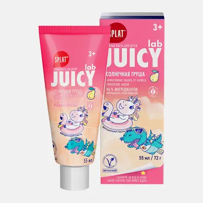 Зубная паста Splat Juicy Lab детская со вкусом груши 55мл