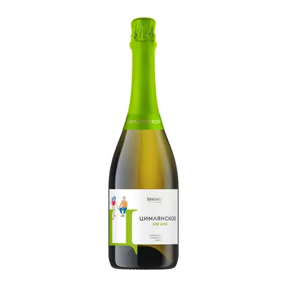 Вино игристое Цимлянское-Ц белое брют 13.5% 750мл