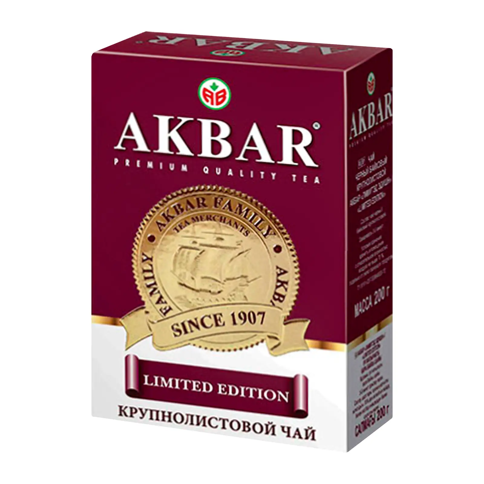 Изображение товара Черный крупнолистовой чай Akbar Limited Edition 200г премиальный