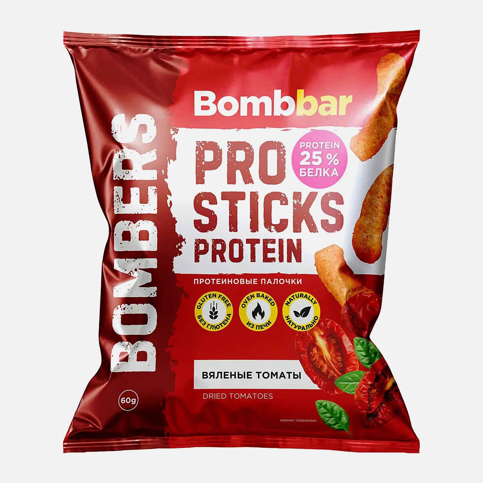 Изображение товара Кукурузные палочки Вяленые томаты Bombbar 60г