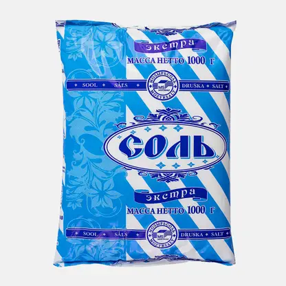Соль Экстра пищевая 1кг