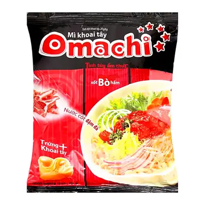 Изображение товара Лапша быстрого приготовления со вкусом говядины Omachi 79г