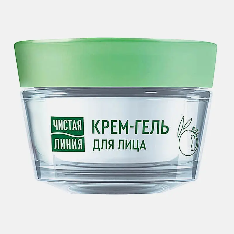 Крем-гель для лица для нормальной и комбинированной кожи Идеальная кожа Чистая линия 45мл