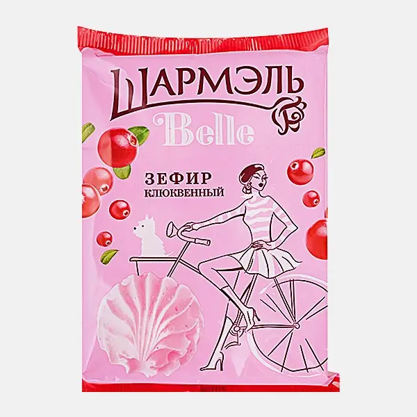 Изображение товара Зефир клюквенный Шармэль Belle 150г натуральный фруктовый десерт
