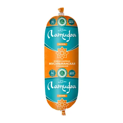Изображение товара Колбаса Латифа Мусульманская вареная 400г