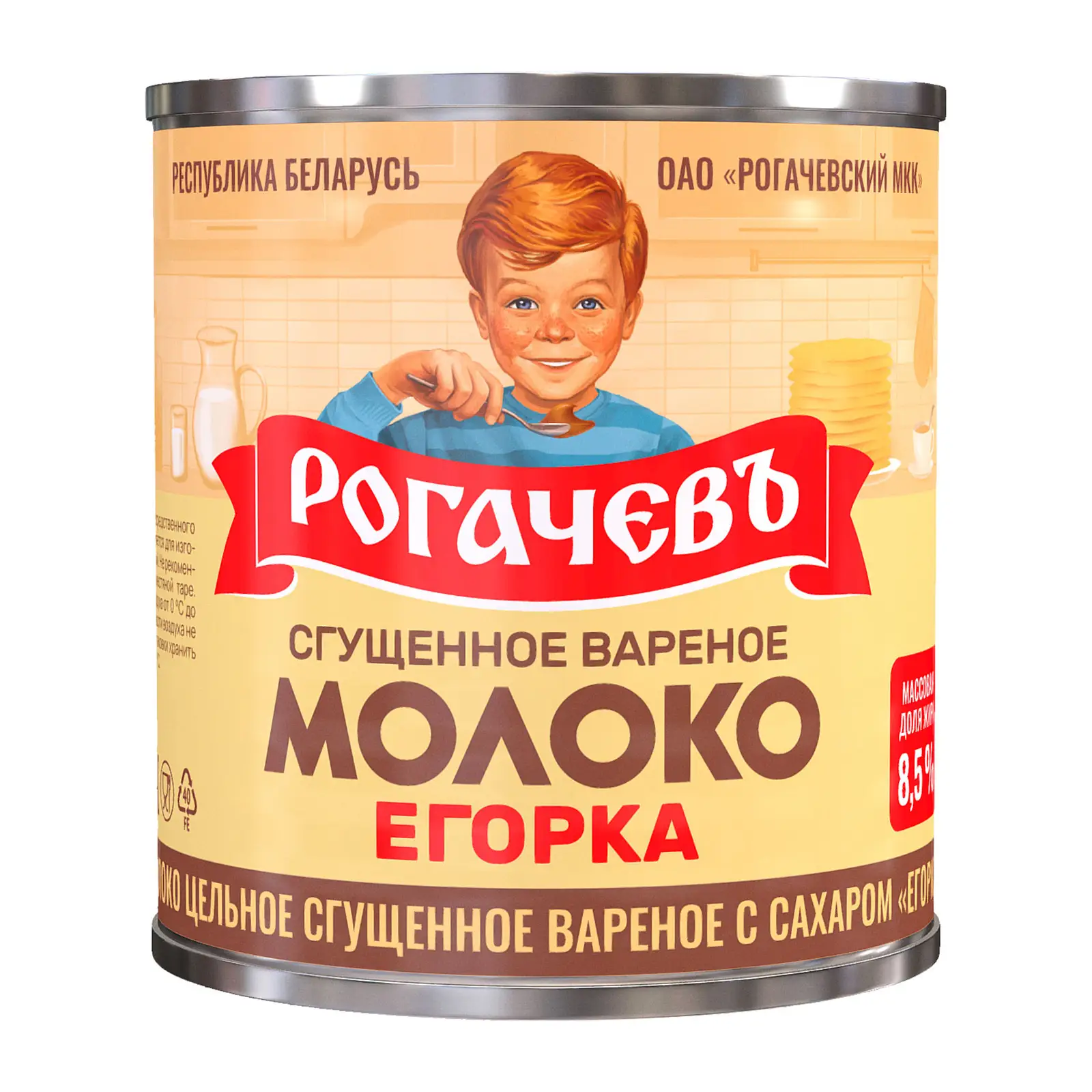 Изображение товара Молоко сгущенное Вареное Рогачевъ 8.5% 360г натуральное