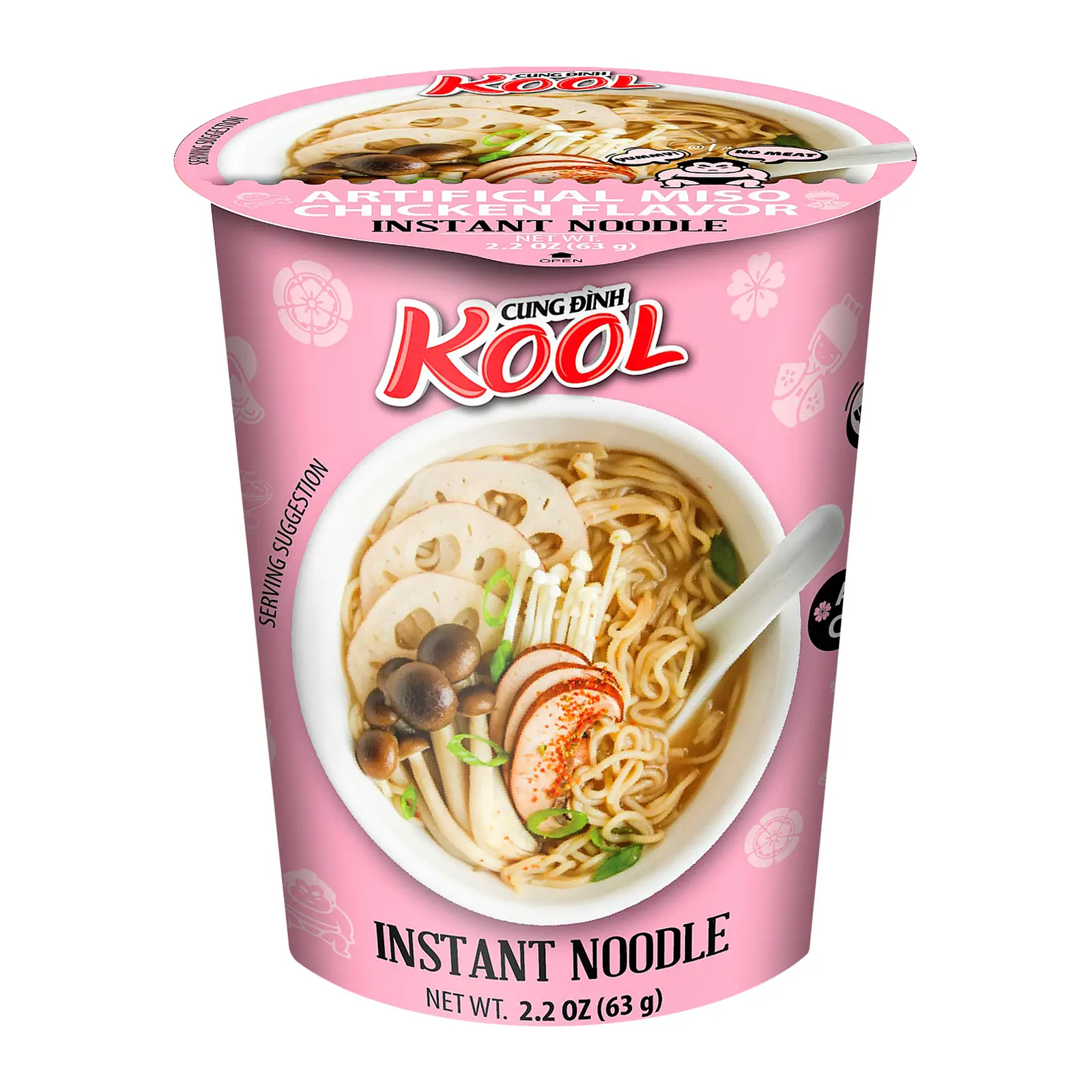 Изображение товара Лапша быстрого приготовления Kool со вкусом мисо с курицей 63г