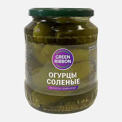 Огурцы соленые Green Ribbon 680г