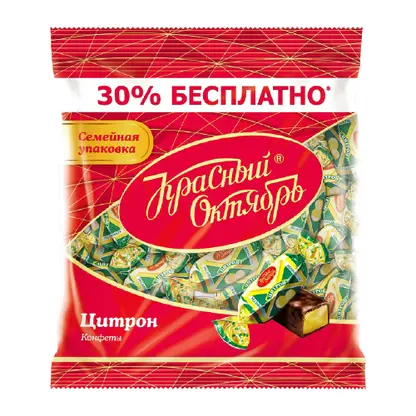 Изображение товара Конфеты Красный октябрь Цитрон со вкусом цитруса 350г