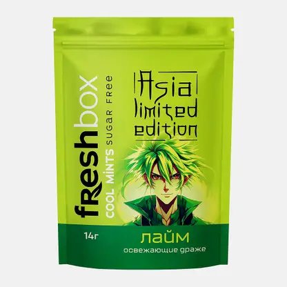 Драже без сахара со вкусом лайма Freshbox 14г