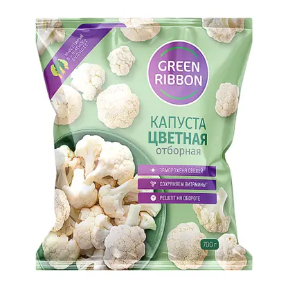 Изображение товара Капуста Green Ribbon цветная быстрозамороженная 700г