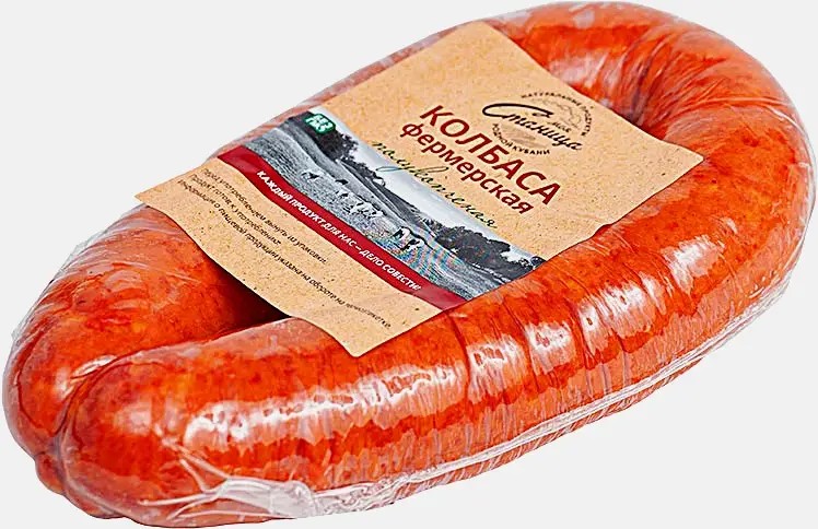 Колбаса Моя станица Фермерская полукопченая весовая Колбаса Моя станица Фермерская полукопченая весовая