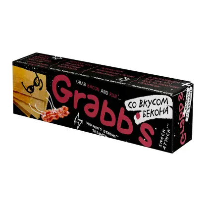 Изображение товара Чипсы Grabbs в пластинах со вкусом бекона 100г
