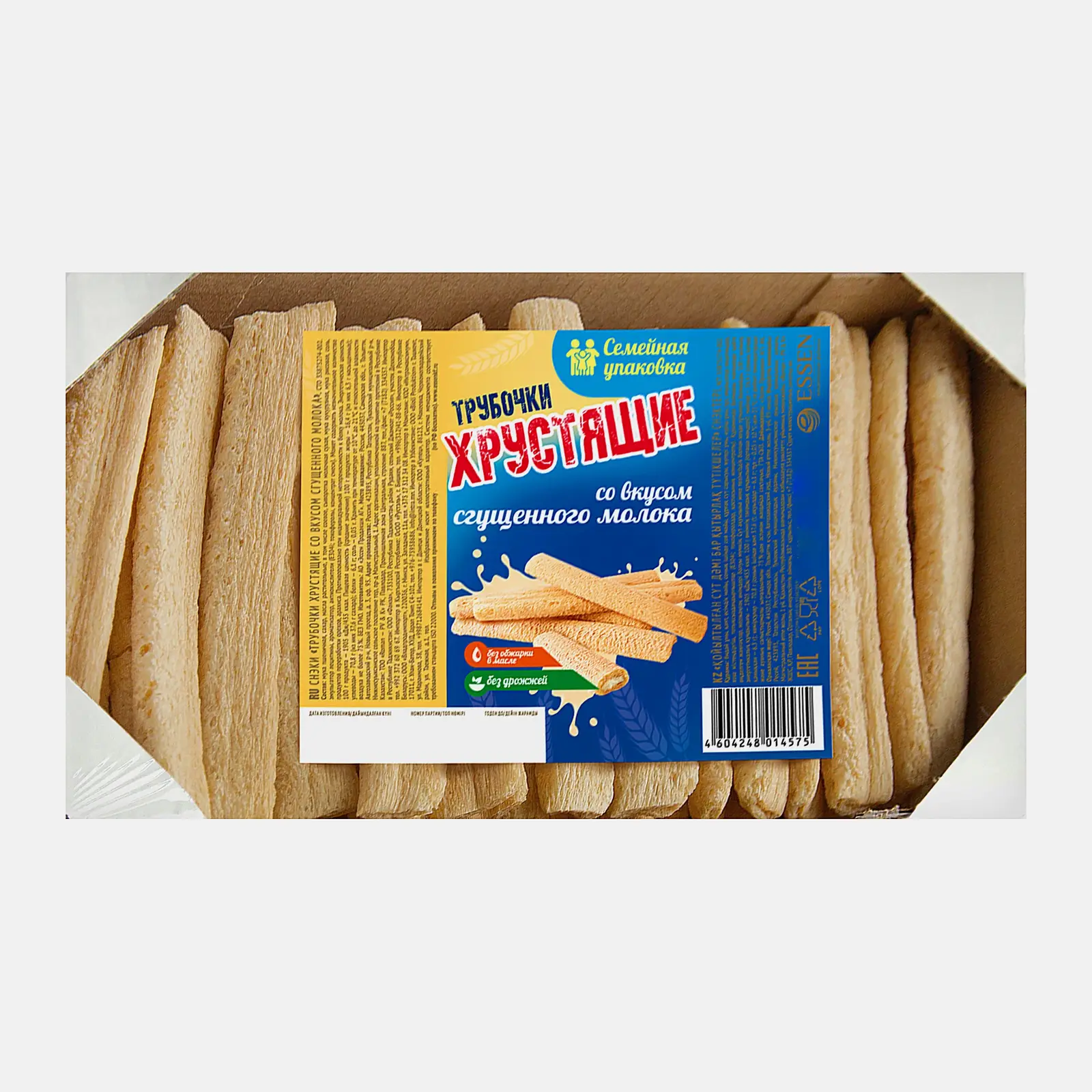 Изображение товара Вафельные трубочки Махеевъ со сгущенным молоком 400г