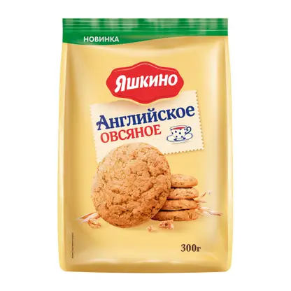 Изображение товара Печенье овсяное английское Яшкино 300г