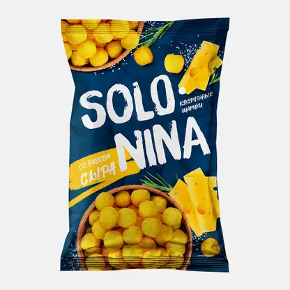 Кукурузные шарики со вкусом сыра Solonina 140г