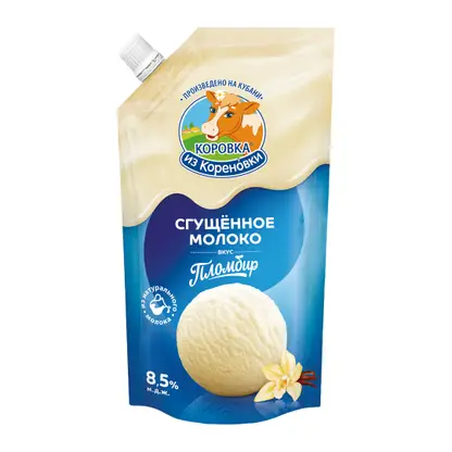 Изображение товара Молоко сгущенное Коровка из Кореновки ваниль 8.5% 270г для десертов и кофе