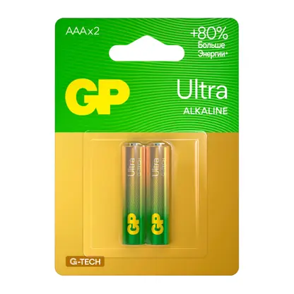 Изображение товара Батарейки GP Ultra алкалиновые AAA 2шт