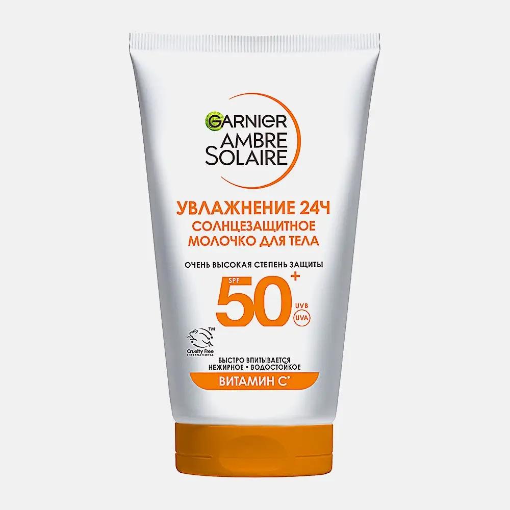 Молочко Garnier Ambre Solaire легкое солнцезащитное Эксперт Защита SPF50+ гипоаллергенный водостойкий 175мл Молочко Garnier Ambre Solaire легкое солнцезащитное Эксперт Защита SPF50+ гипоаллергенный водостойкий 175мл