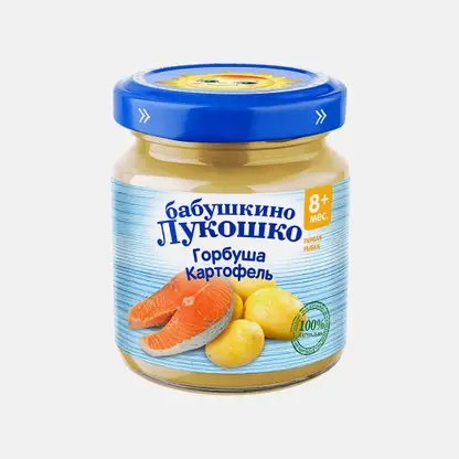 Пюре из горбуши с картофелем Бабушкино Лукошко 100г