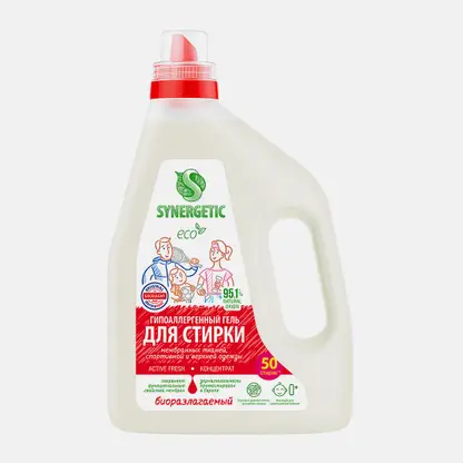 Гель для стирки спортивного белья Synergetic Active Fresh 1.5л