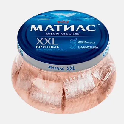 Сельдь Матиас Оригинал филе-кусочки 260г