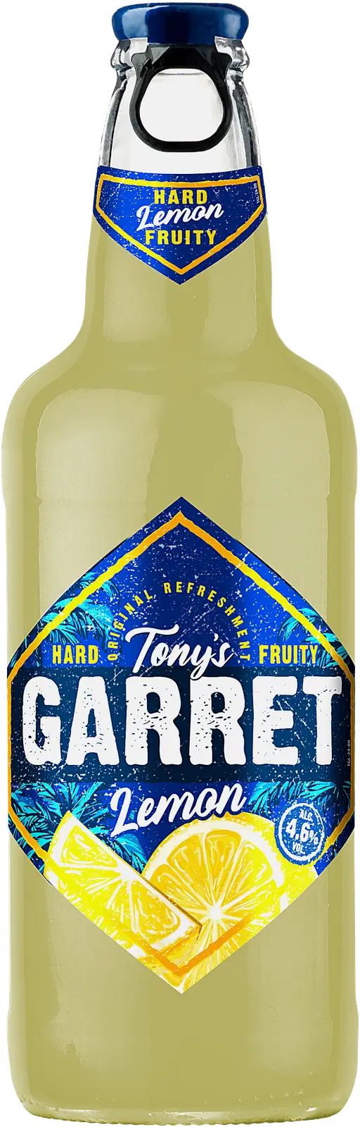 Изображение товара Пивной напиток Tonys Garret Hard Lemon 4.6% 400мл