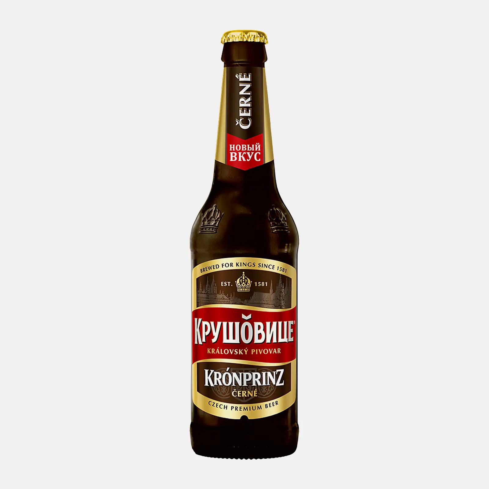 Тёмный пивной напиток Krusovice Cerne 4.1% 450мл Тёмный пивной напиток Krusovice Cerne 4.1% 450мл