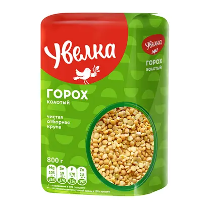 Изображение товара Горох Увелка колотый 800г