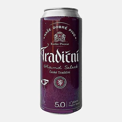 Светлое пиво Grand Select Lager Tradicni 5% 500мл