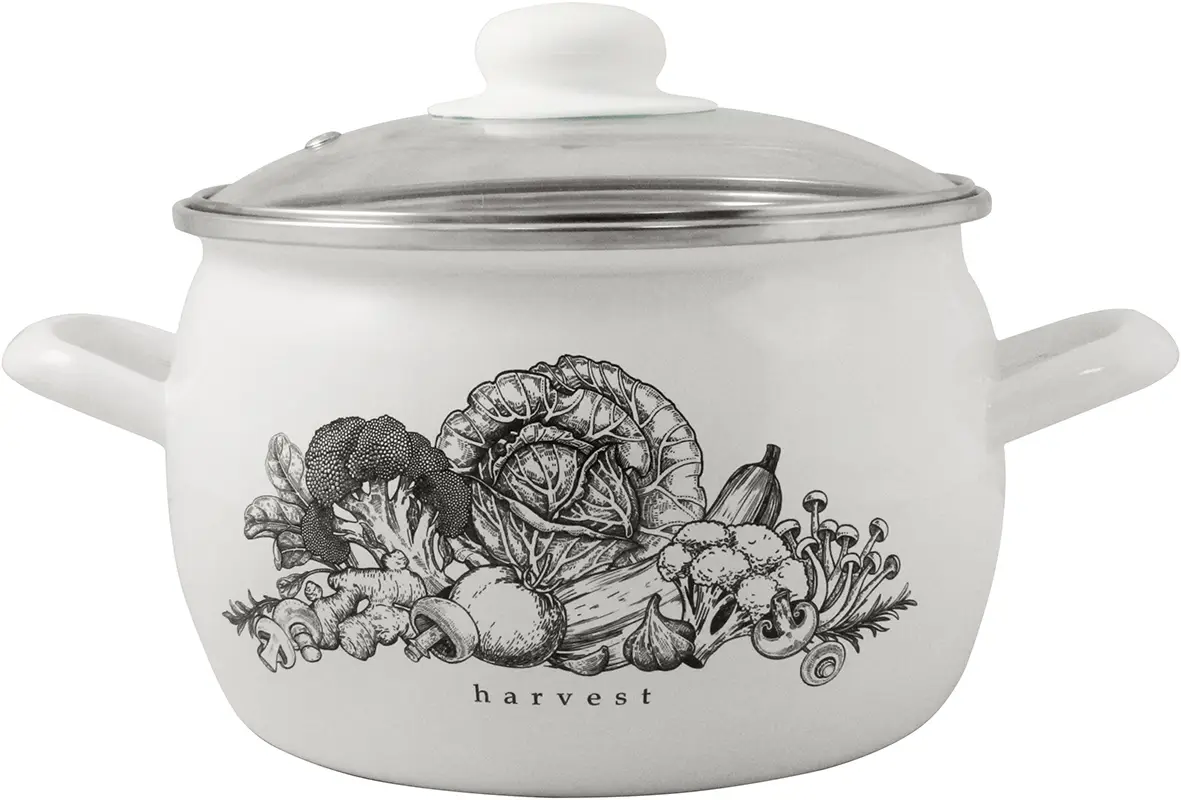 Кастрюля Harvest эмалированная 3.5л
