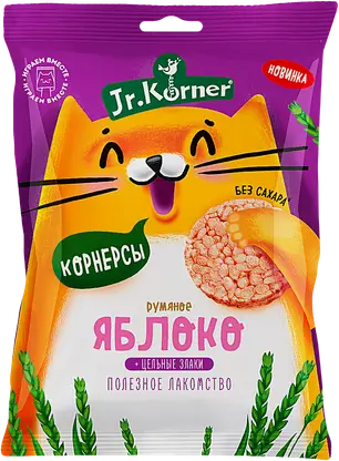 Мини хлебцы Jr.Korner рисовые с яблочным соком 30г