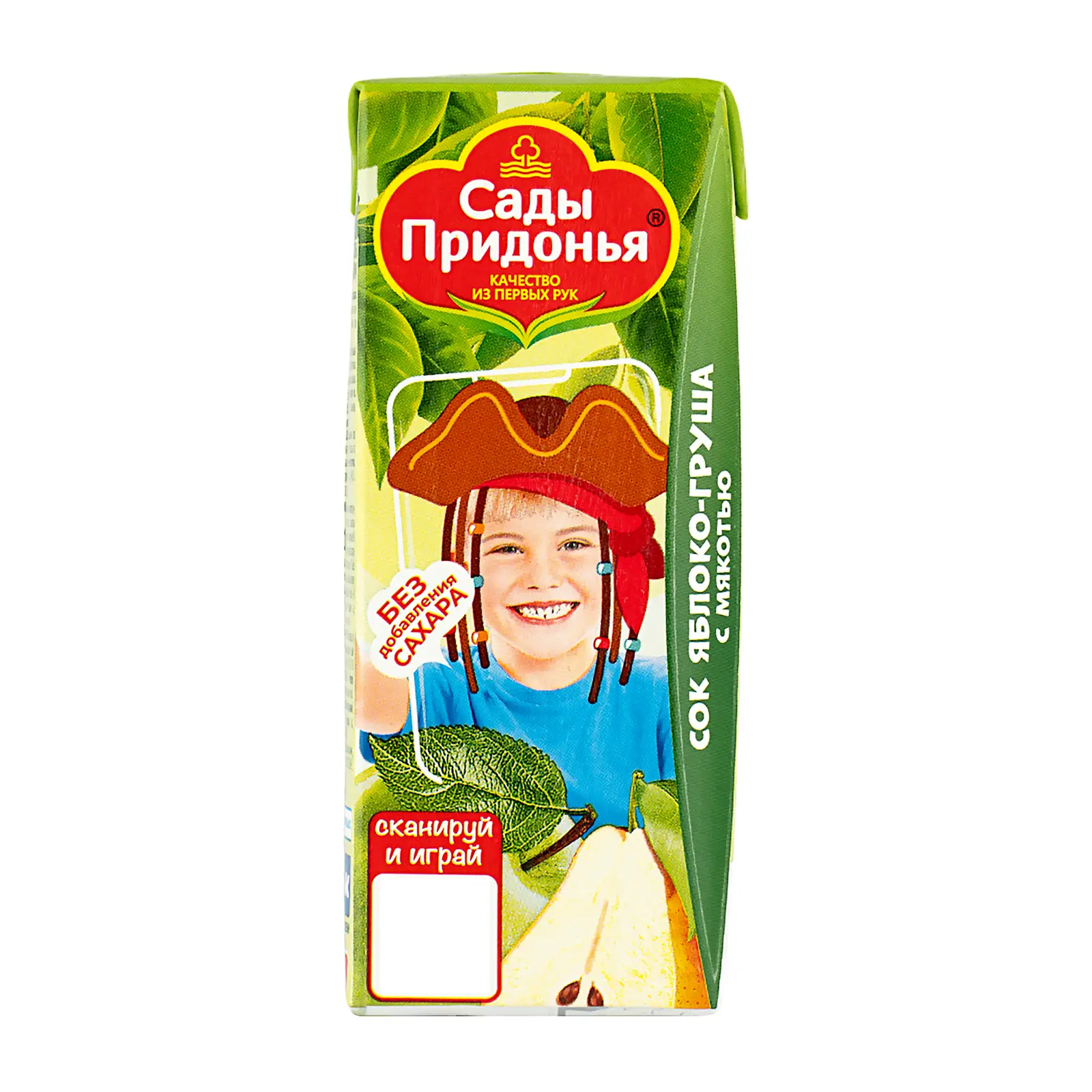 Изображение товара Сок Сады Придонья Яблоко-груша 200мл