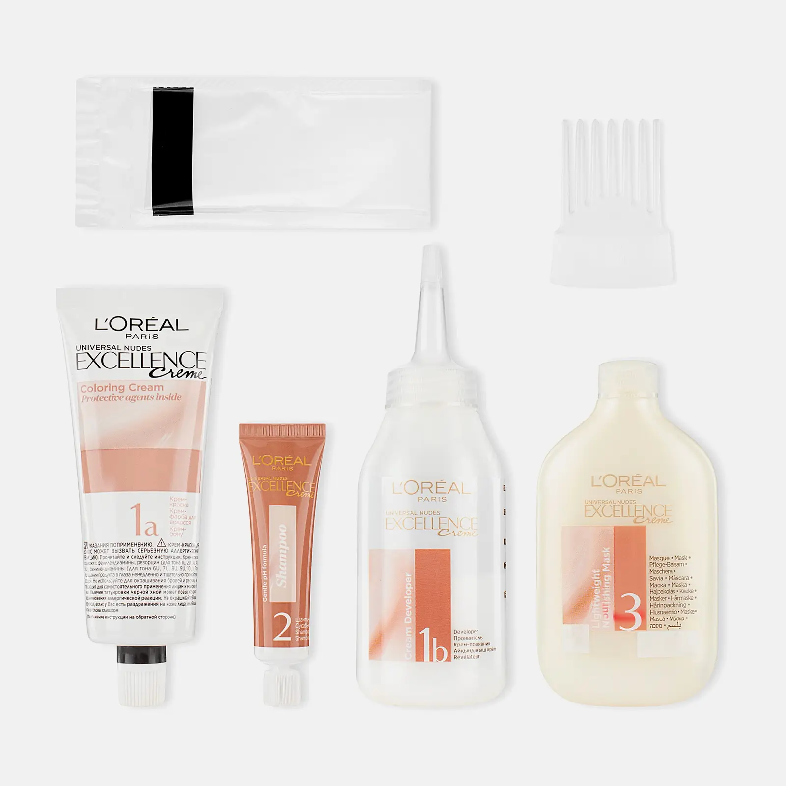 Крем-краска для волос L’Oréal Paris без аммиака Excellence Crème 3U Универсальный темно-каштановый 270мл