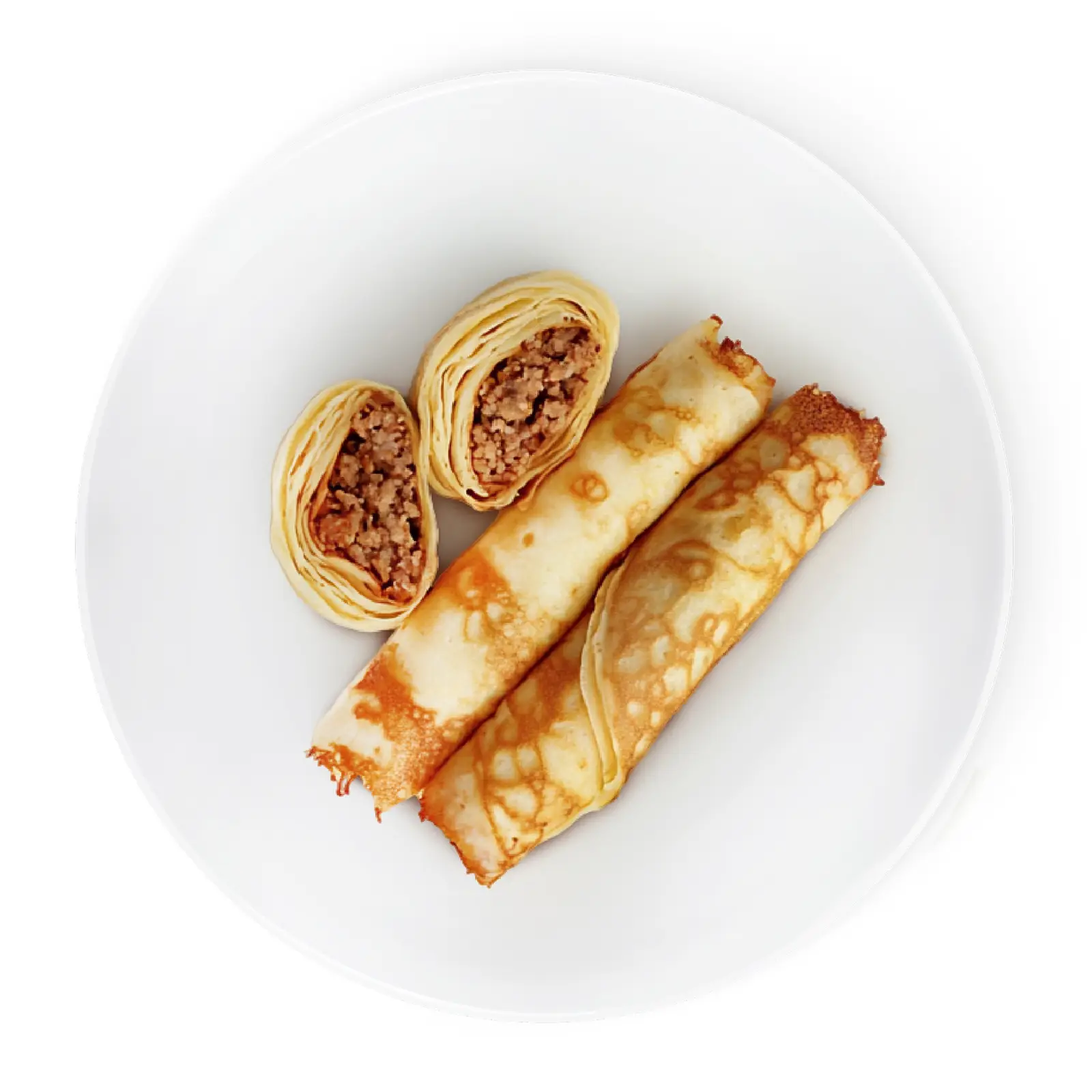 Изображение товара Блинчики с мясом 210г МК - быстрый перекус с сочным фаршем