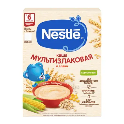 Изображение товара Каша мультизлаковая безмолочная Nestle 200г