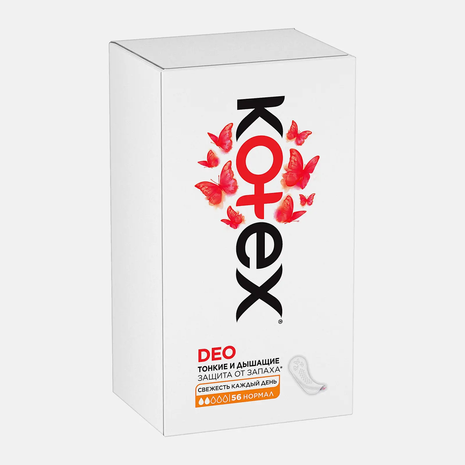 Прокладки ежедневные Kotex Deo Нормал 56шт - фото 2 Прокладки ежедневные Kotex Deo Нормал 56шт - фото 2