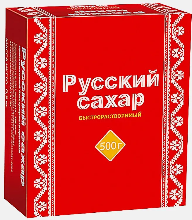 Изображение товара Русский прессованный белый сахар 500г - натуральный и удобный в использовании