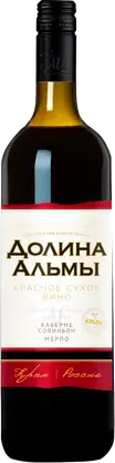 Вино Долина Альмы Каберне Совиньон Мерло красное сухое 14% 750мл