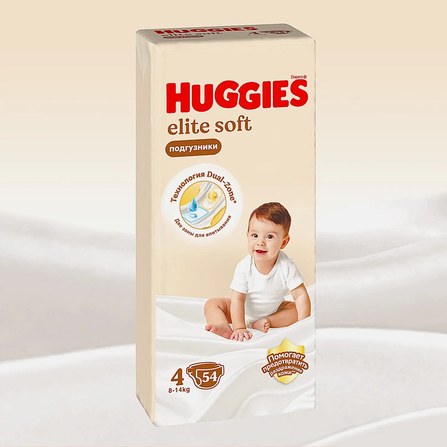 Подгузники №4 8-14кг Huggies Elite Soft 54шт - фото 2