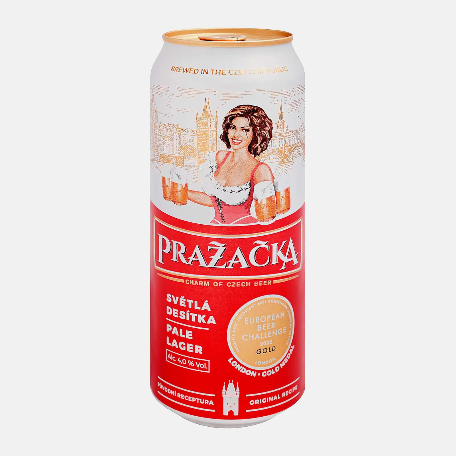Изображение товара Пиво Prazecka Чешское светлое лагерь 0.5 л жестяная банка