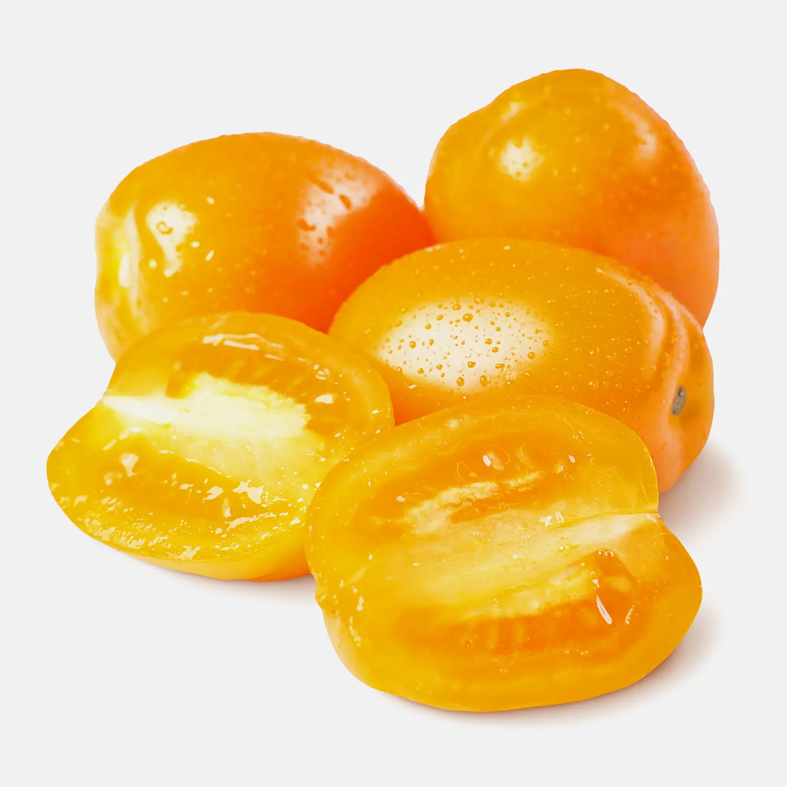 Изображение товара Жёлтые сливовидные томаты М Свежесть 350г свежие и ароматные овощи для салатов и блюд