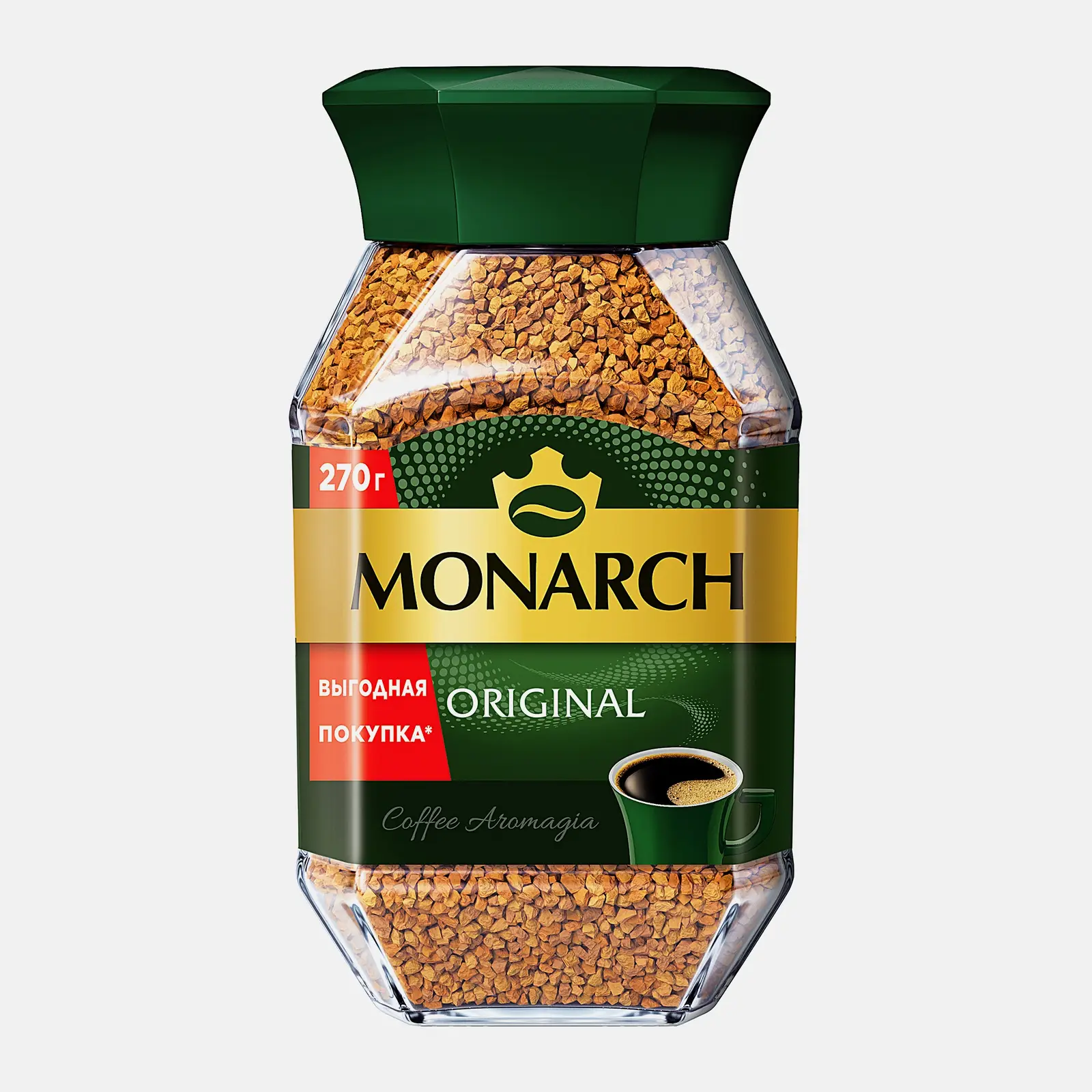 Изображение товара Кофе растворимый Monarch 270г Jacobs натуральный с насыщенным ароматом