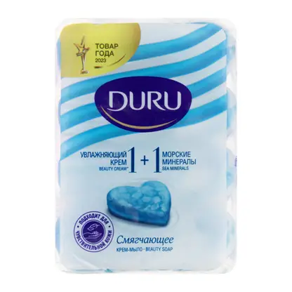 Изображение товара Мыло Duru 1 + 1 Soft Sensations Крем и морские минералы 4*80г